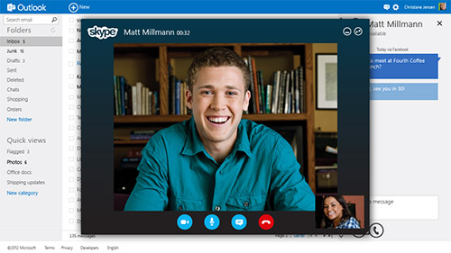 Outlook.com  Skype