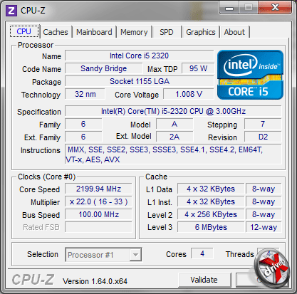 CPU-Z 1.64