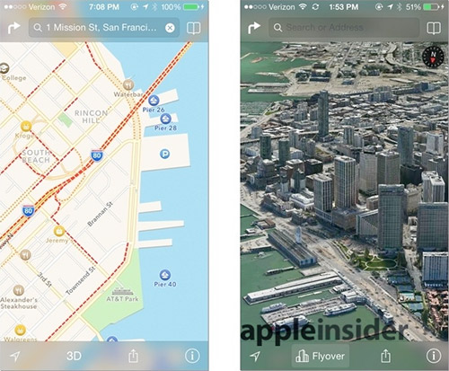 Apple Maps  iOS 7. . 1