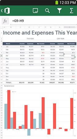 Microsoft Office Excel  Android