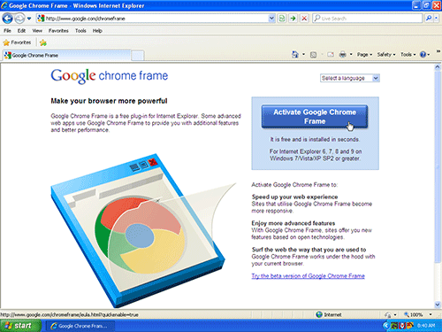 Chrome Frame  IE 6