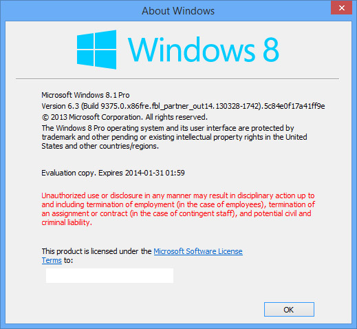 Windows 8.1 -   Windows Blue