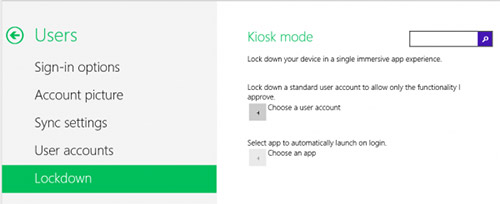 Kiosk Mode  Windows 8.1