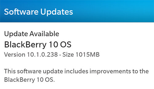  BlackBerry OS 10.1