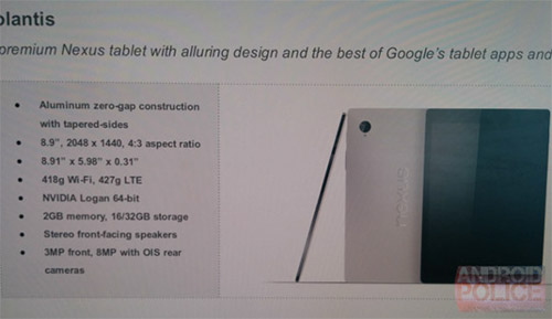  Google Nexus 9