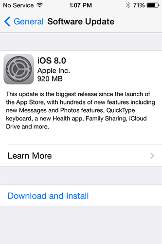 iOS 8  