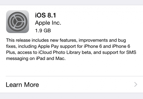 iOS 8.1