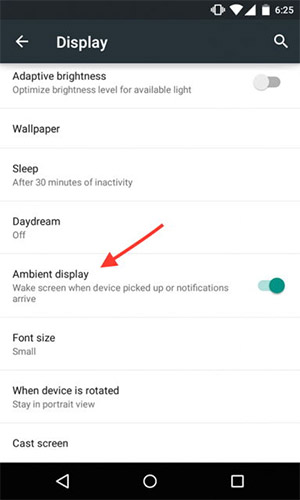 Android 5.0  Ambient Display