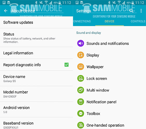 Android 5.0  Galaxy S5. . 2