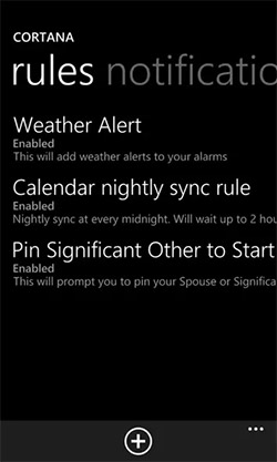 Cortana в Windows Phone 8.1. Рис. 1