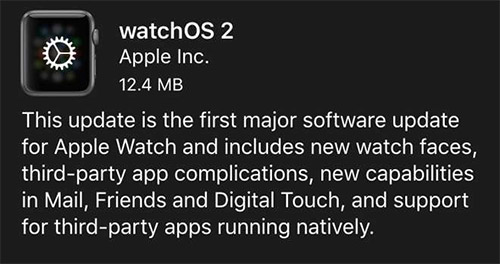 Часы Apple Watch получили watchOS 2