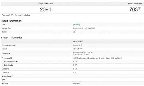 10-  MediaTek    GeekBench