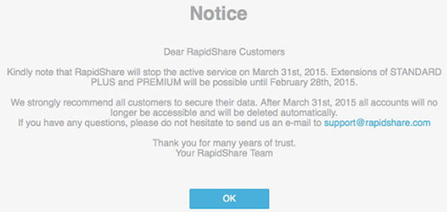 RapidShare закрыли навсегда
