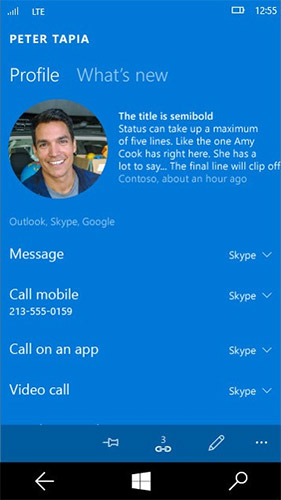 Windows 10 Mobile    Skype