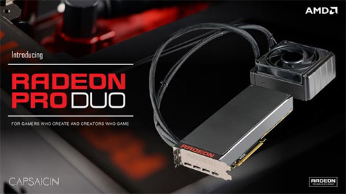 AMD Radeon Pro Duo - видеокарта с двумя GPU