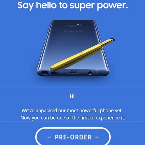 Samsung Galaxy Note 9