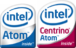 Логотип Intel Atom